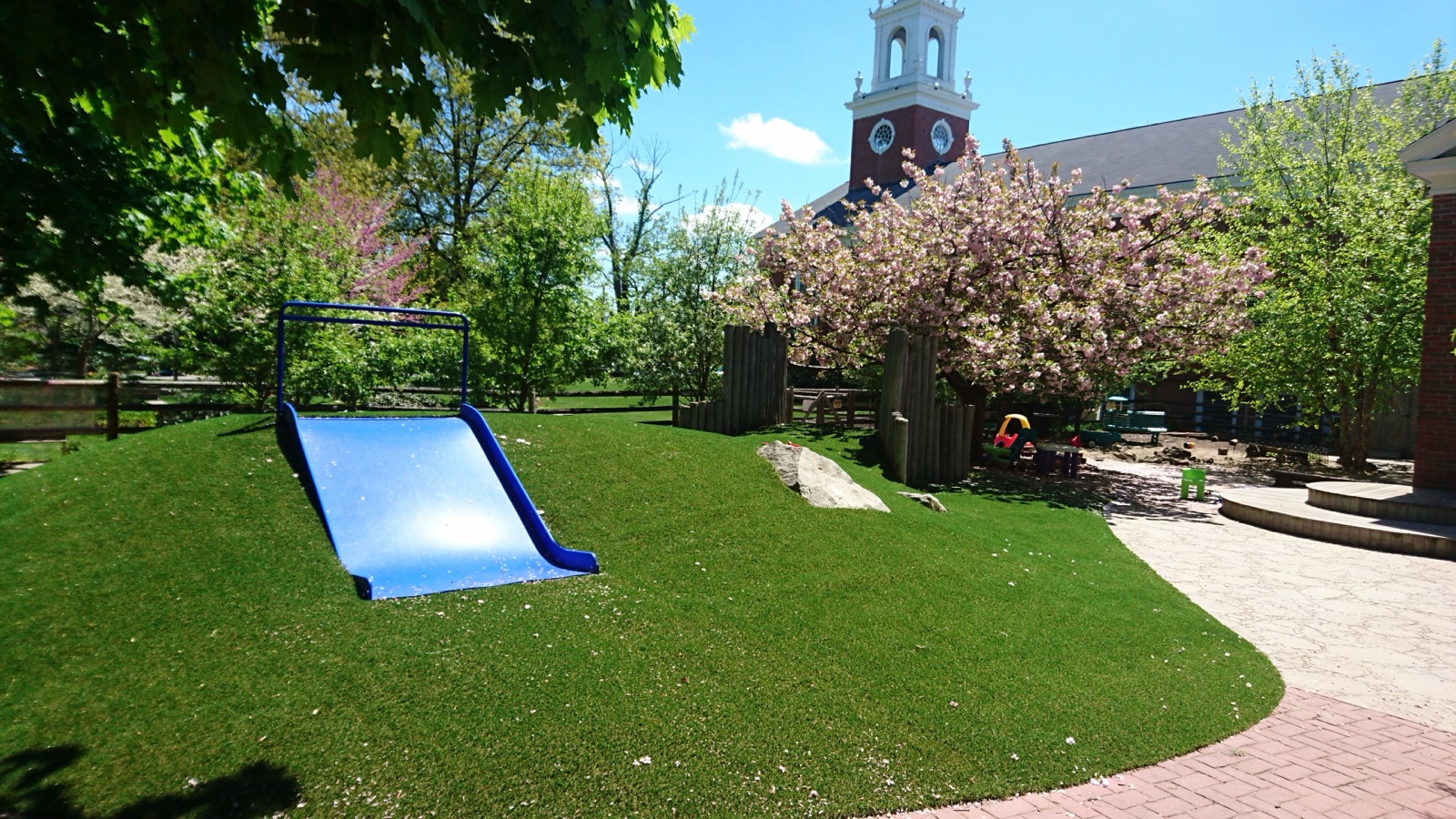 LPC's hill with slide and tunnel