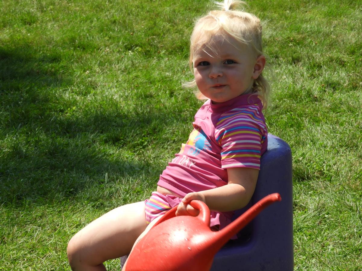 Preschoolers on the LPC nature playground